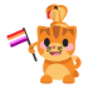 Lesbian Cat-Snake Alliance Sticker